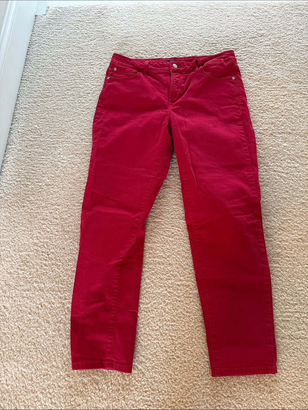 J. Crew Red Straight Leg Pants